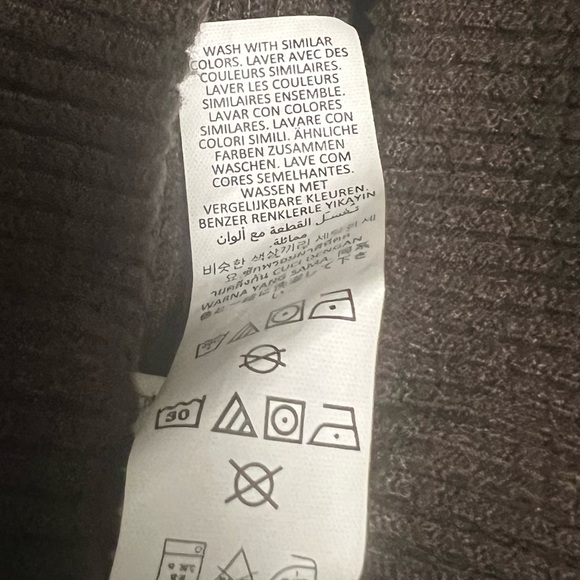 ALO Waffle Weekend Escape Mock Neck Long Sleeve Size Large Espresso Brown - Picture 11 of 12